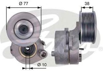 GATES T38663 Натяжной ролик привода вспомогательных агрегатов FleetRunner®