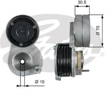GATES T38664 Натяжной ролик привода вспомогательных агрегатов FleetRunner®
