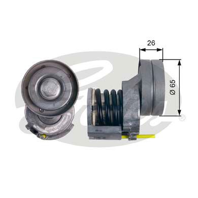 GATES T39023 Натяжитель поликлин.ремня с роликом 7808-21423