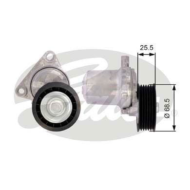 GATES T39074 Натяжной ролик привода вспомогательных агрегатов DriveAlign®