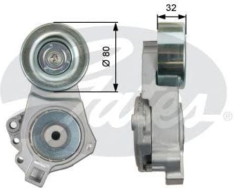 GATES T39098 Ролик натяжителя 7808-21498