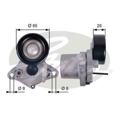 GATES T39123 Натяжитель ремня приводного KIA/HYUNDAI 1.1D-1.7D 04-