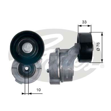 GATES T39134 Натяжной ролик привода вспомогательных агрегатов DriveAlign®