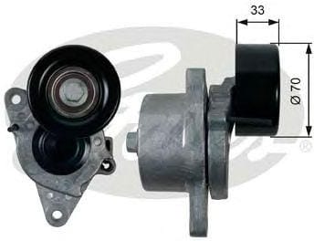 GATES T39170 Натяжитель поликл.ремня 7808-21570