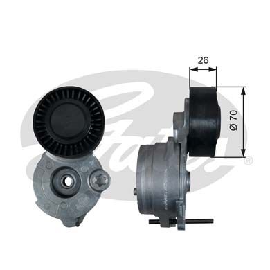 GATES T39333 Натяжитель поликл.ремня 7808-21733