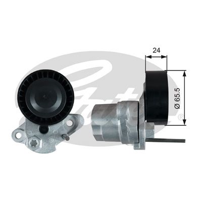 GATES T39387 Ролик натяжителя поликлин.ремня 7808-21787