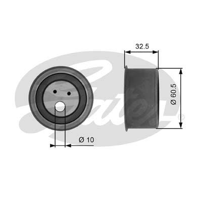 GATES T41054 Натяжной ролик привода ГРМ PowerGrip®