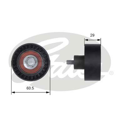 GATES T41233 Направляющий ролик привода ГРМ PowerGrip®