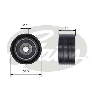 GATES T41237 Направляющий ролик привода ГРМ PowerGrip®