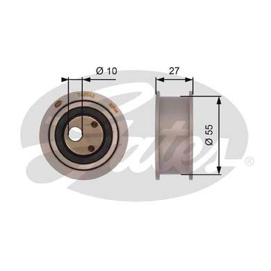 GATES T42042 Ролик натяжителя ремня ГРМ 7786-11142