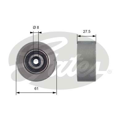 GATES T42151 Направляющий ролик привода ГРМ PowerGrip®