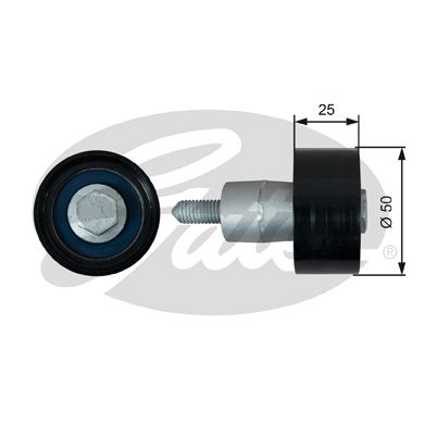 GATES T42317 Ролик ремня ГРМ VAG 1.0-1.4 11-