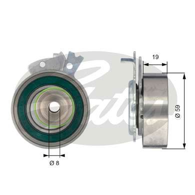GATES T43038 Натяжитель ремня ГРМ 7784-21031