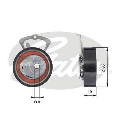 GATES T43140 Натяжной ролик привода ГРМ PowerGrip®