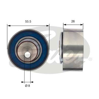 GATES T43156 Натяжитель ремня ГРМ 7784-21130