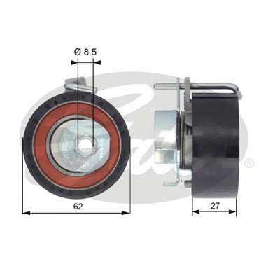 GATES T43171 Натяжной ролик привода ГРМ PowerGrip®