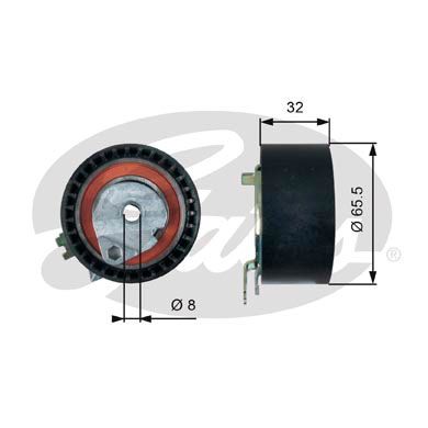 GATES T43236 Натяжной ролик привода ГРМ PowerGrip®
