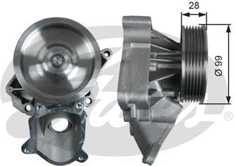 GATES WP0125 Насос водяного охлаждения
