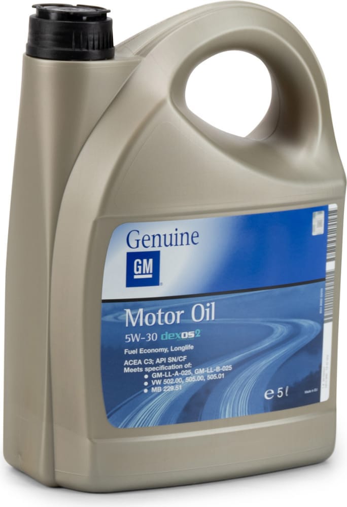 GENERAL MOTORS 93165557 Масло моторное синтетическое Dexos 2 5W30 SN/CF, C3, EU 5л