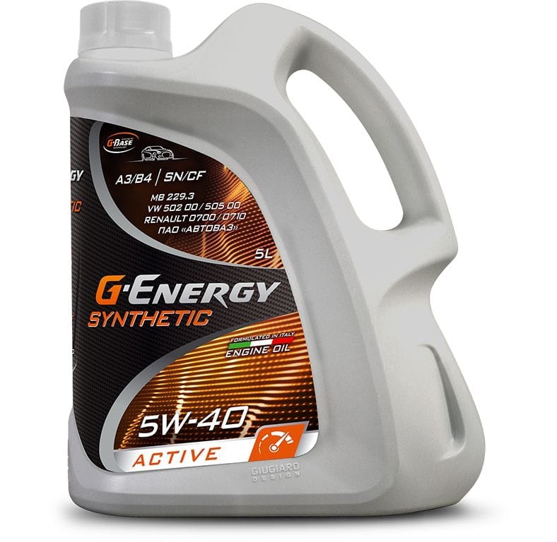 G-ENERGY 253142411 Масло моторное 5w40 g energy 5л синтет g energy syntheticactive a3/b4 италия купить в Самаре