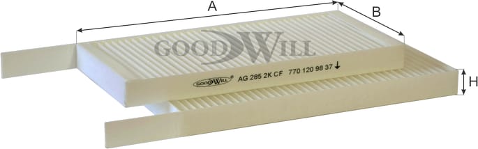 GOODWILL AG2852KCF Фильтр салона AG2852KCF
