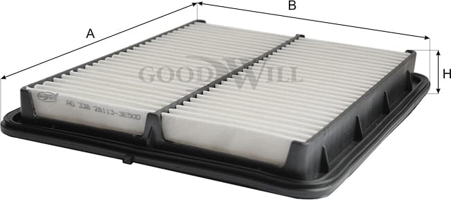 GOODWILL AG338 Фильтр воздушный AG338