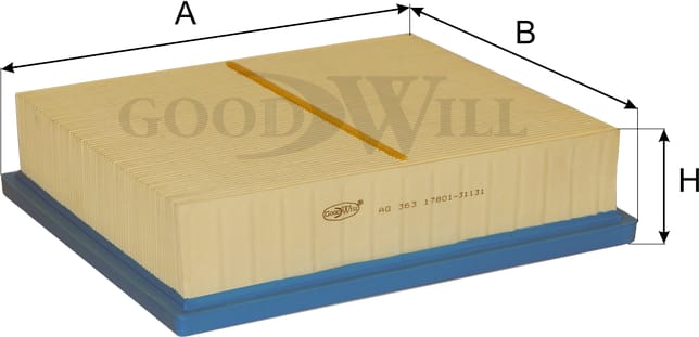 GOODWILL AG363 Фильтр воздушный