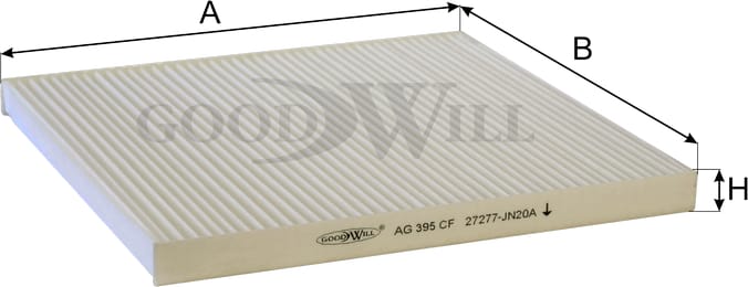 GOODWILL AG395CF Фильтр салона