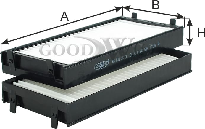 GOODWILL AG6312KCF Фильтр салона