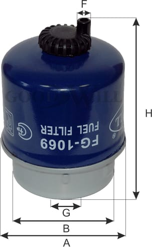GOODWILL FG1069 Фильтр топливный FG1069