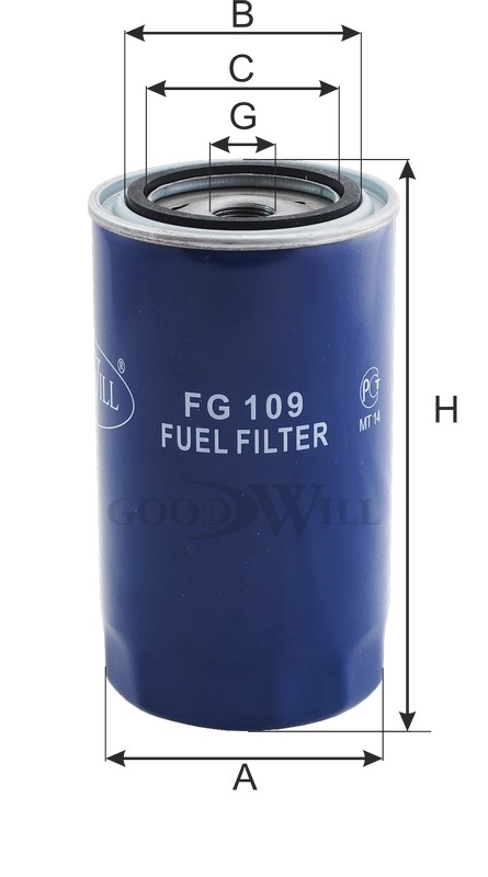 GOODWILL FG109 Фильтр топливный DAF, IVECO, KAMAZ,NISSAN,