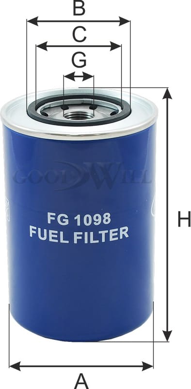 GOODWILL FG1098 Фильтр топливный DETROIT DIESEL, GOMSELMASH, TEREX