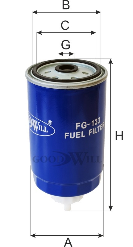 GOODWILL FG133 Фильтр топливный HYUNDAI Accent III,Getz,i40,ix20,Santa Fe II