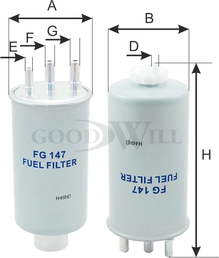 GOODWILL FG147 Фильтр топливный