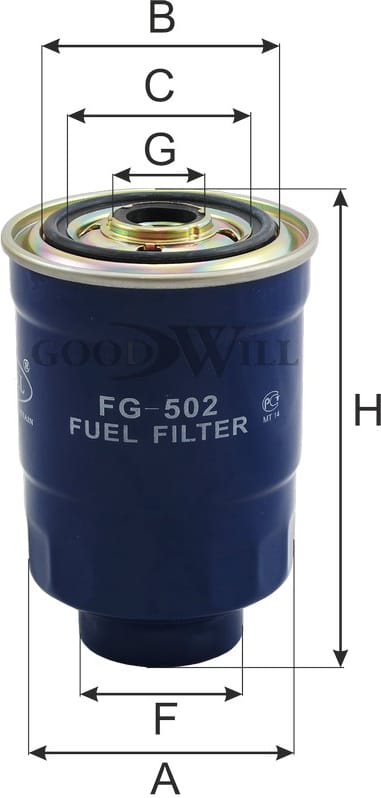 GOODWILL FG502 Фильтр топливный