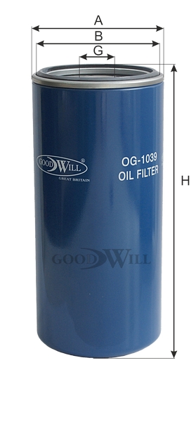 GOODWILL OG1039 Фильтр масляный двигателя