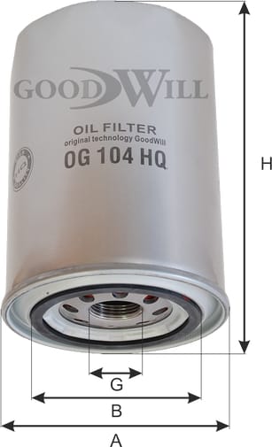 GOODWILL OG104HQ Фильтр масляный двигателя