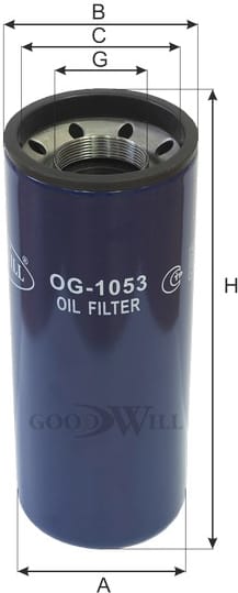 GOODWILL OG1053 Фильтр масляный двигателя