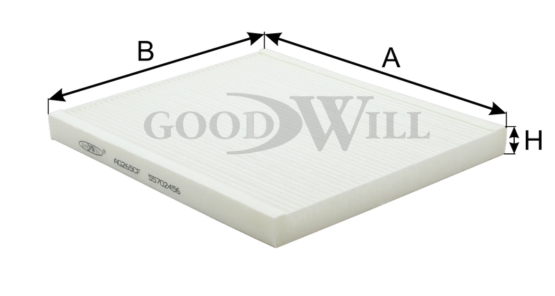GOODWILL AG265CF Фильтр салона AG265CF