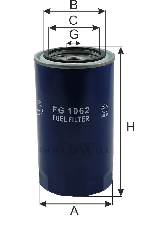 GOODWILL FG1062 Фильтр топливный IVECO