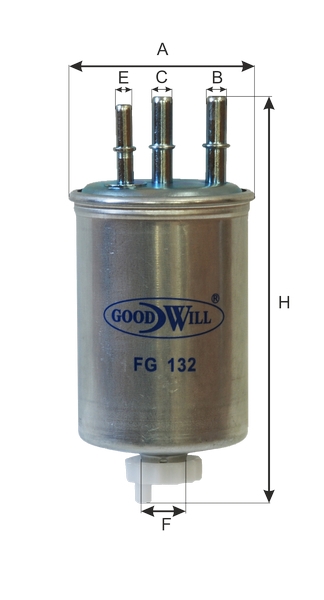 GOODWILL FG132 Фильтр топливный FORD/HYUNDAI/KIA/SSANGYONG DIESEL
