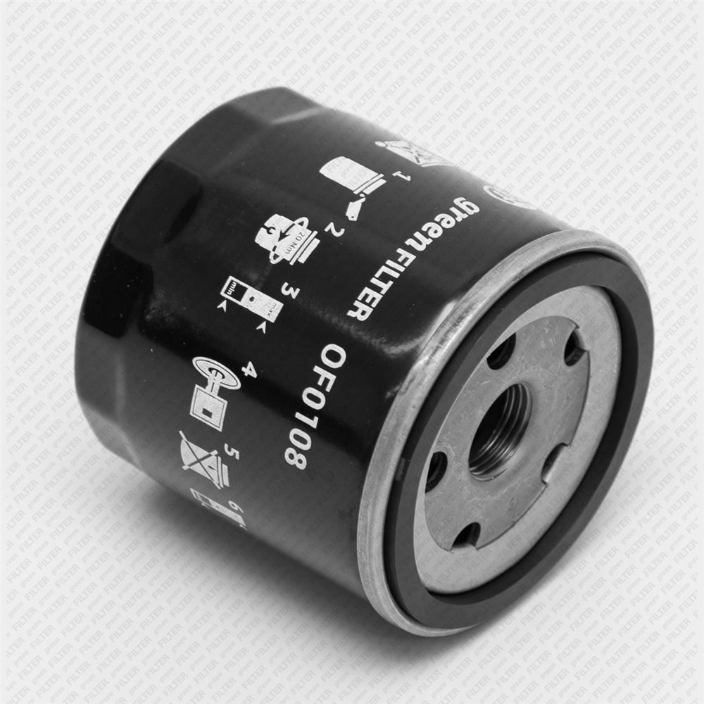 GREEN FILTER OF0108 Фильтр масляный AUDI: A1 (8X1/8XK) 1.0TFSi/1.4TFSi 12-, A3 (8V1/8VK) 1.0-1.4TFSi 12-, Q3 (8U) 1.4TFSi 13-   VW: JETTA IV 1.2TSi/1.4TSi 12-, PASSAT (3G2) 1.4TSi 14-