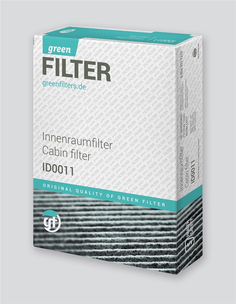 GREEN FILTER IF0400 Фильтр салона
