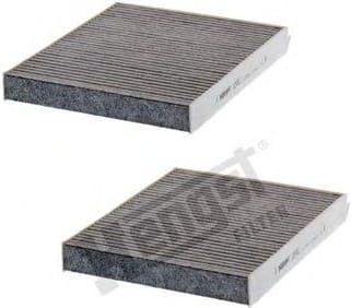 HENGST FILTER E2978LC2 Фильтр салона [угольный][к/кт 2шт]