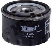 HENGST FILTER H11W02 Фильтр масл.renault/mitsubishi/nissan/opel/ largus