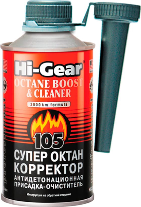 HI-GEAR HG3306 **=SX=HG  325ml  Супероктан-корректор: улучшает свойства бензина (на 60 л)