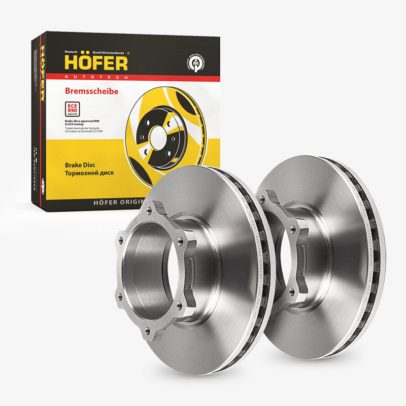 HOFER HF130227 Диск переднего тормоза ГАЗель Next (к-кт 2шт)