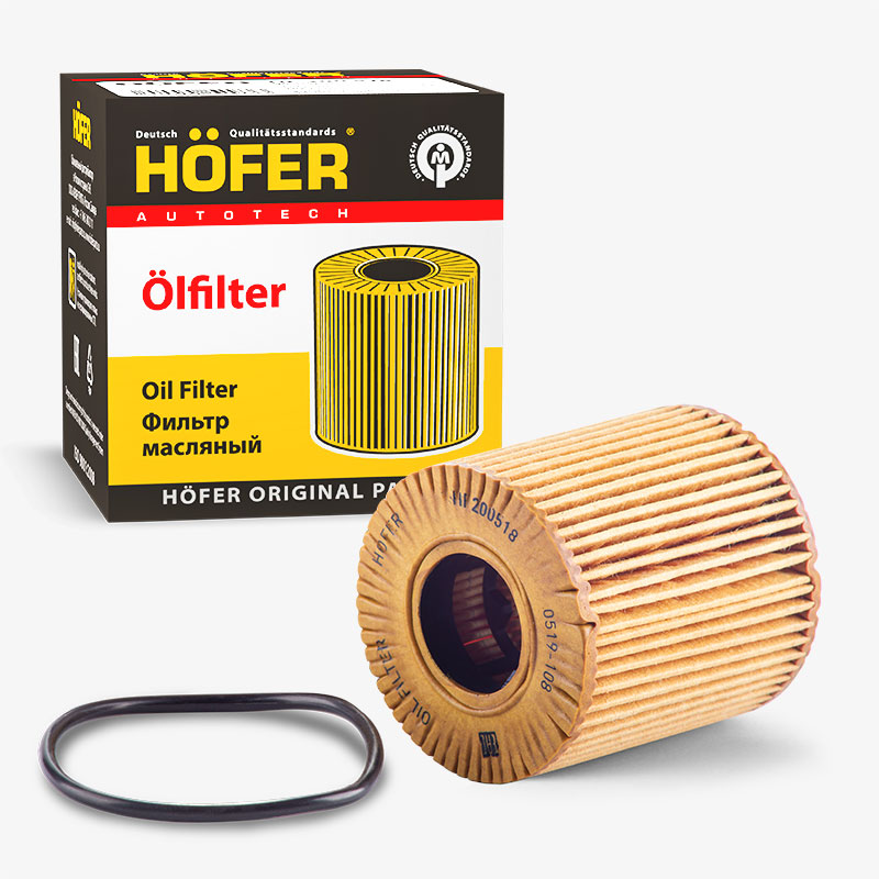 HOFER HF200518 Фильтр масляный Ford Focus III Transit, Citroen C3/C4 1.6, Peugeot 206/307, Mitsubishi Outlander II/