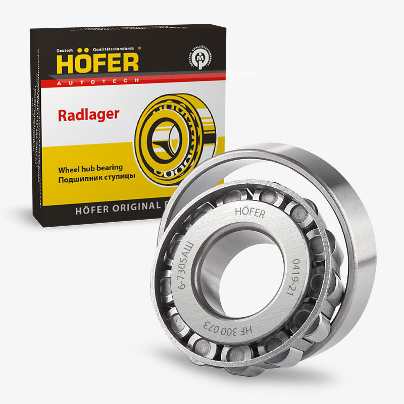 HOFER HF300073 Подшипник ступицы ГАЗ 3302 передний наружный (7305, SKF 30305)