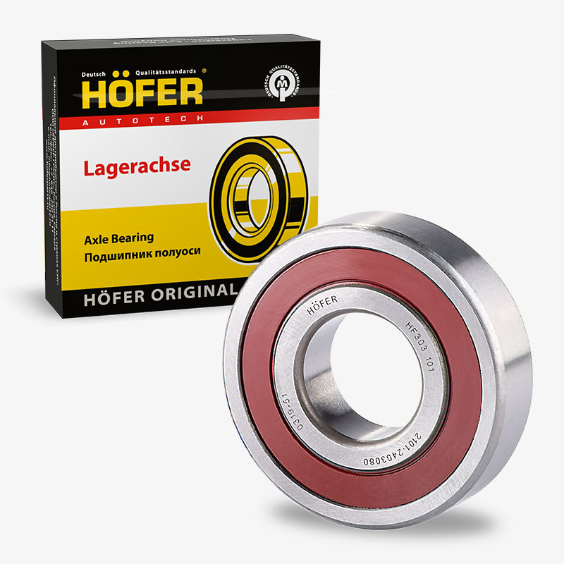 HOFER HF303101 Подшипник полуоси ВАЗ 2101 (180306 / 6306-2RS)